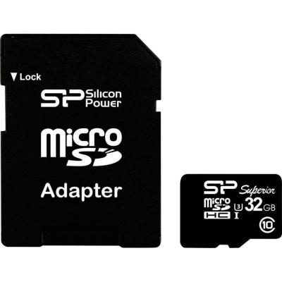 Карта пам'яті Silicon Power 32GB microSD Class10 UHS-I U3 (SP032GBSTHDU3V10SP) - зображення 1