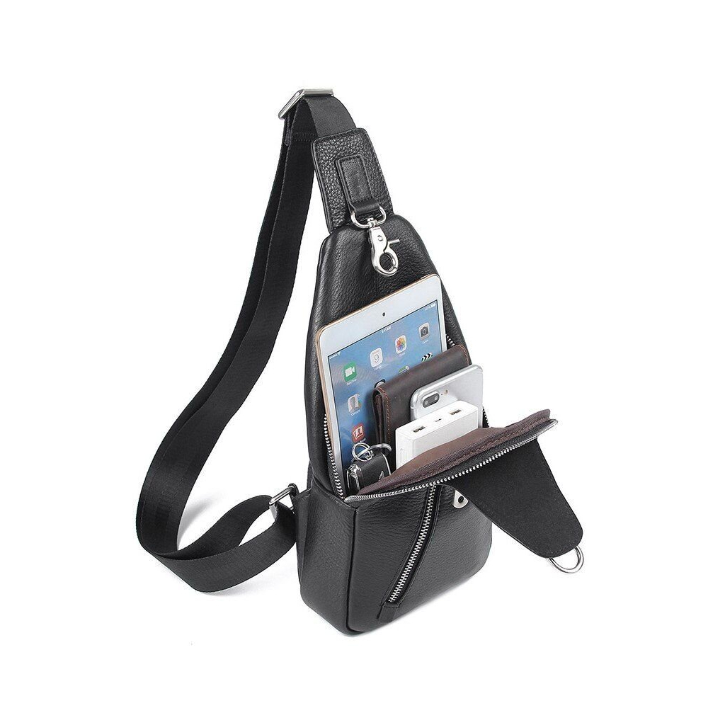 Сумка Vintage Флотар через плече Чорна (14973) - зображення 8