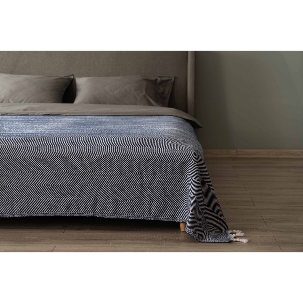 Плед Ardesto Summer 100% бавовна, синій 140х190 см (ART0915SB) - изображение 4