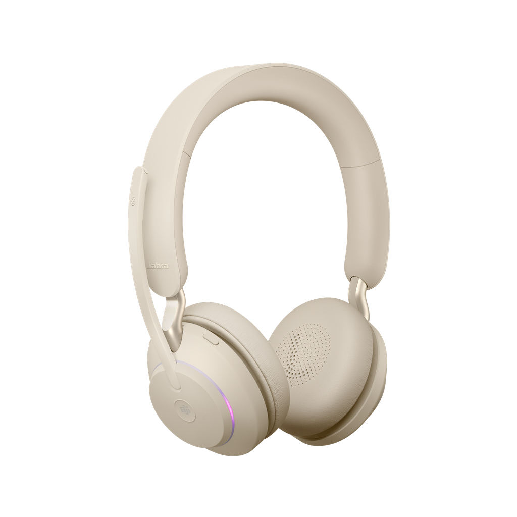 Навушники Jabra Evolve 2 65 MS USB-A Stereo Beige (26599-999-998) - зображення 1