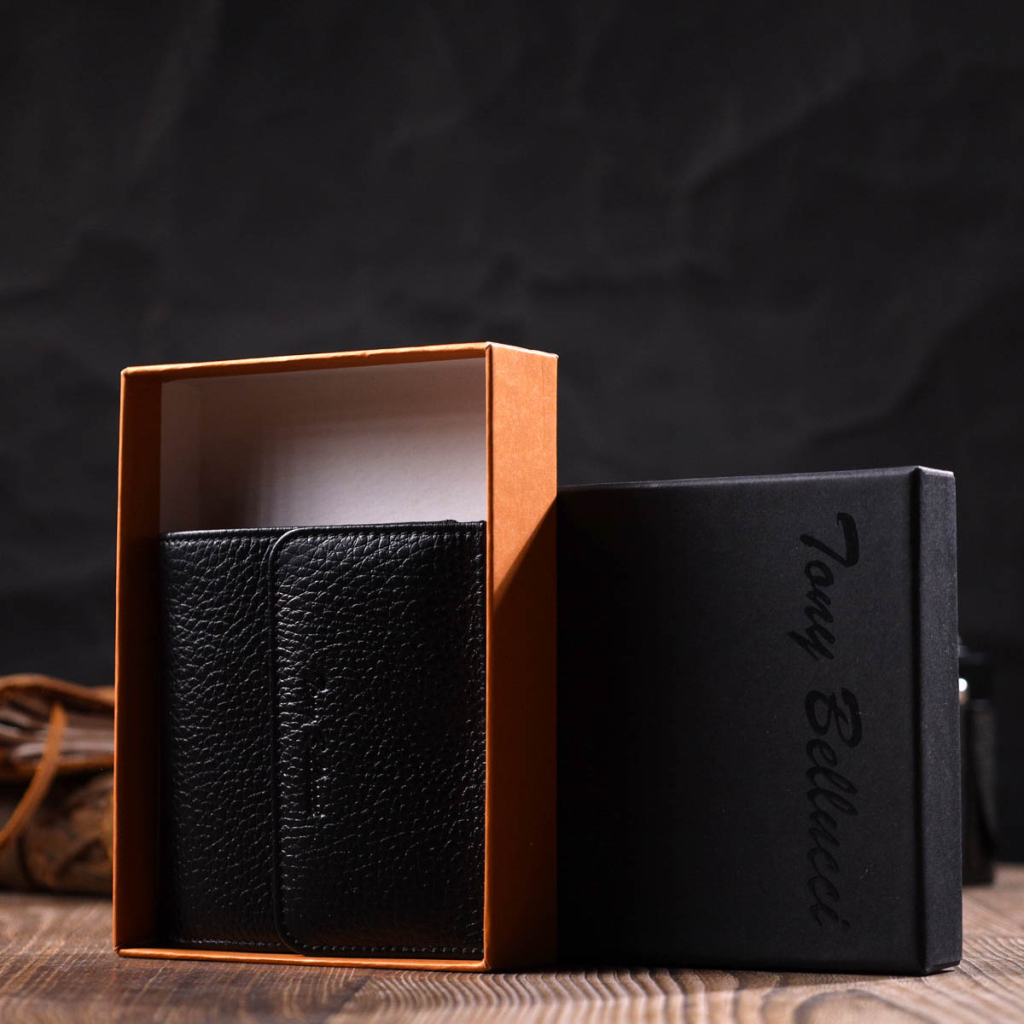 Гаманець Tony Bellucci З натуральної шкіри Чорний (22010) - зображення 10