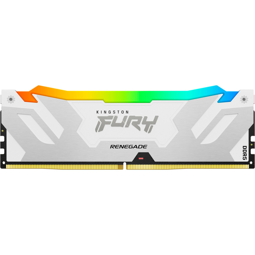 Модуль пам'яті для комп'ютера DDR5 16GB 6800 MHz Renegade RGB White/Silver Kingston Fury (ex.HyperX) (KF568C36RWA-16) - зображення 1