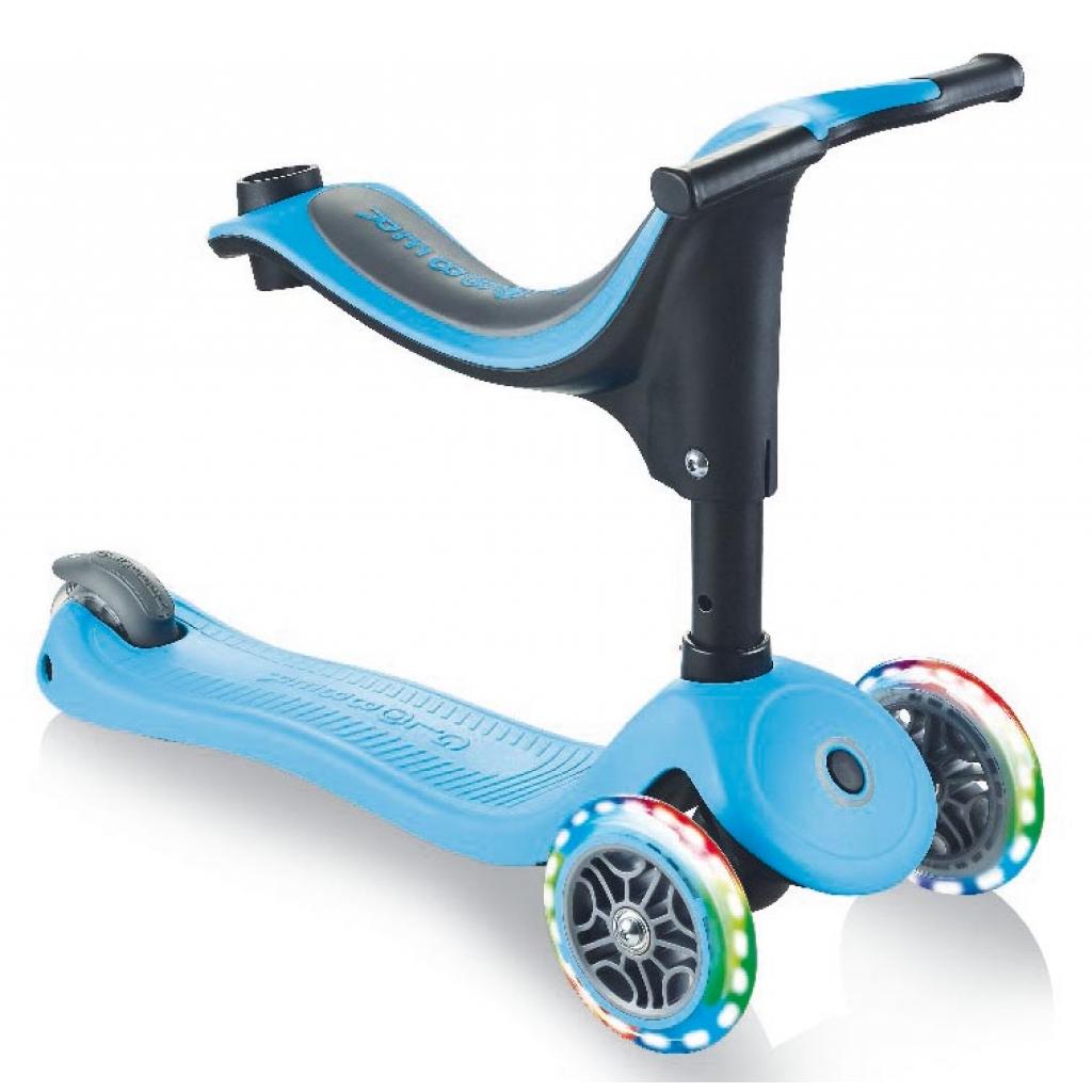 Самокат Globber Go up sporty plus lights 5 в 1 блакитний з підсвічуванням (642-101) - зображення 2