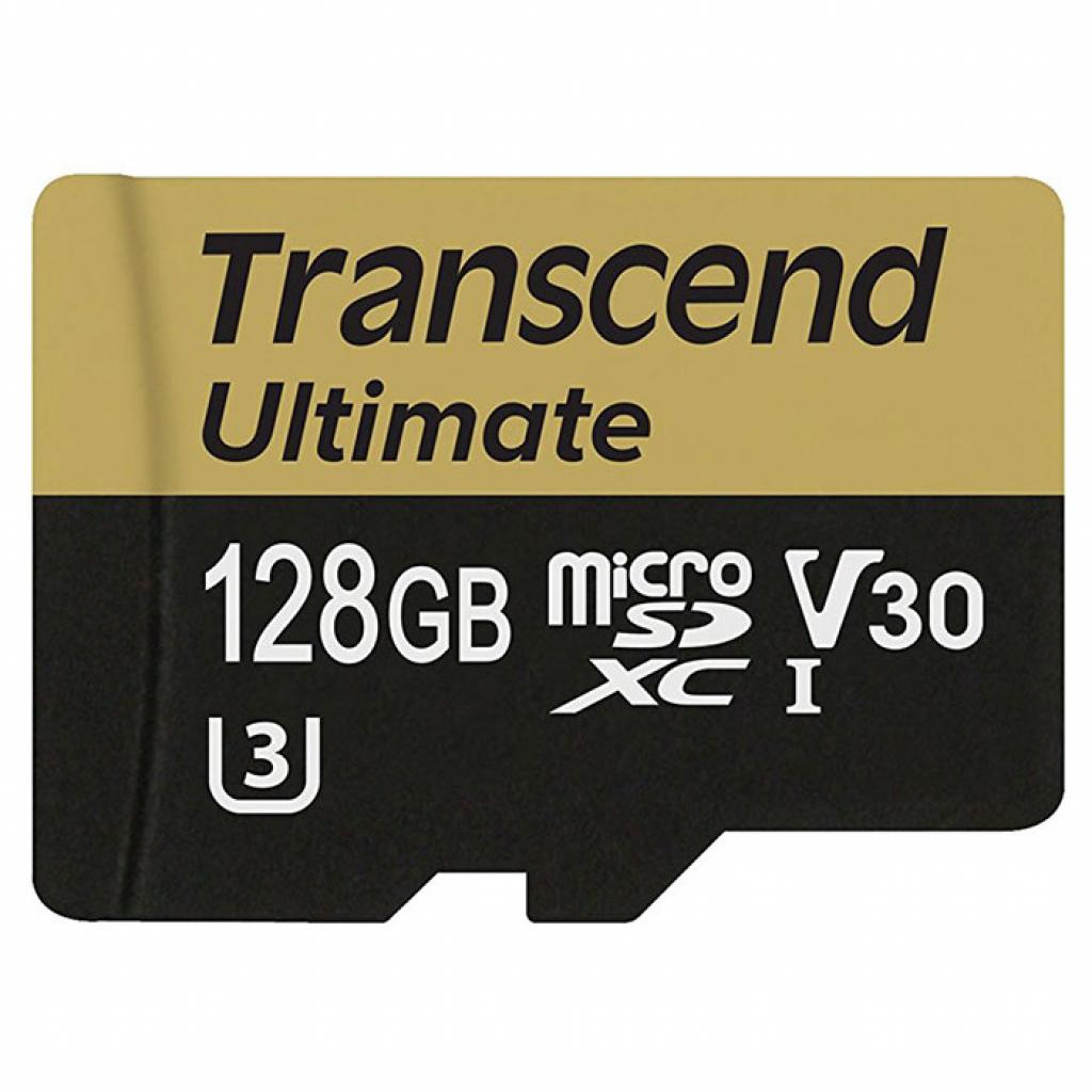 Карта пам'яті Transcend 128GB microSDXC UHSI U3 MLC (R95,W60MB/S) (TS128GUSDU3M) - зображення 1
