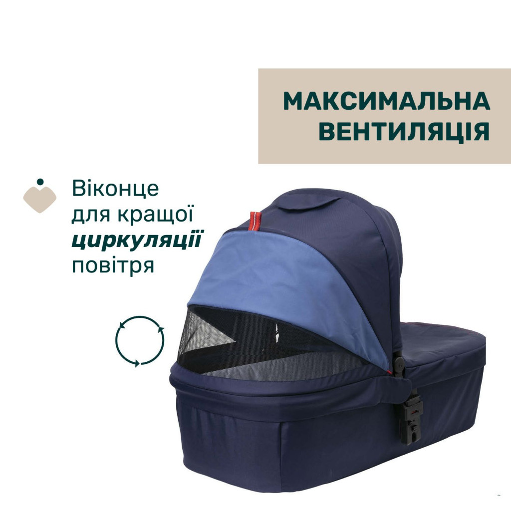 Коляска Chicco 2 в 1 Seety синя (2900990870639) (87097.79.01) - зображення 3