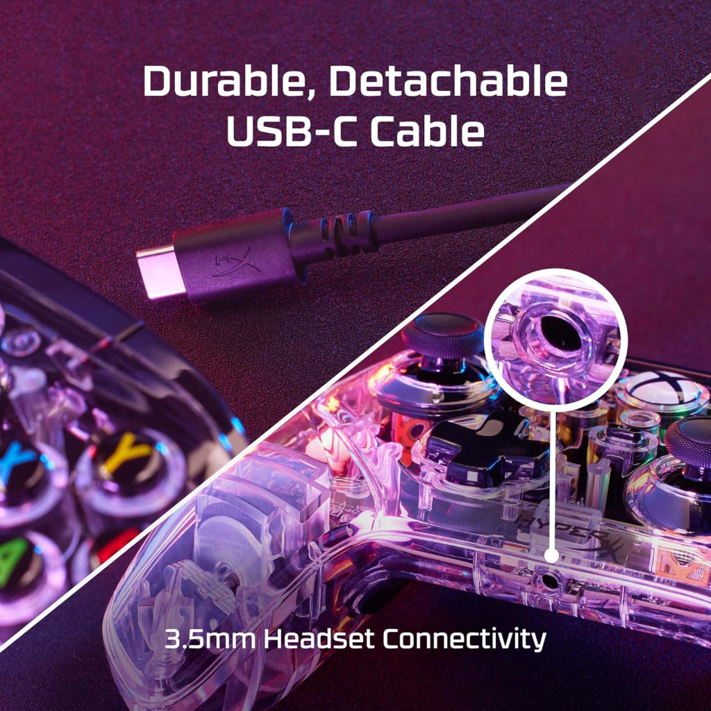 Геймпад HyperX Clutch Gladiate RGB for PC/Xbox Clear (7D6H2AA) - зображення 8