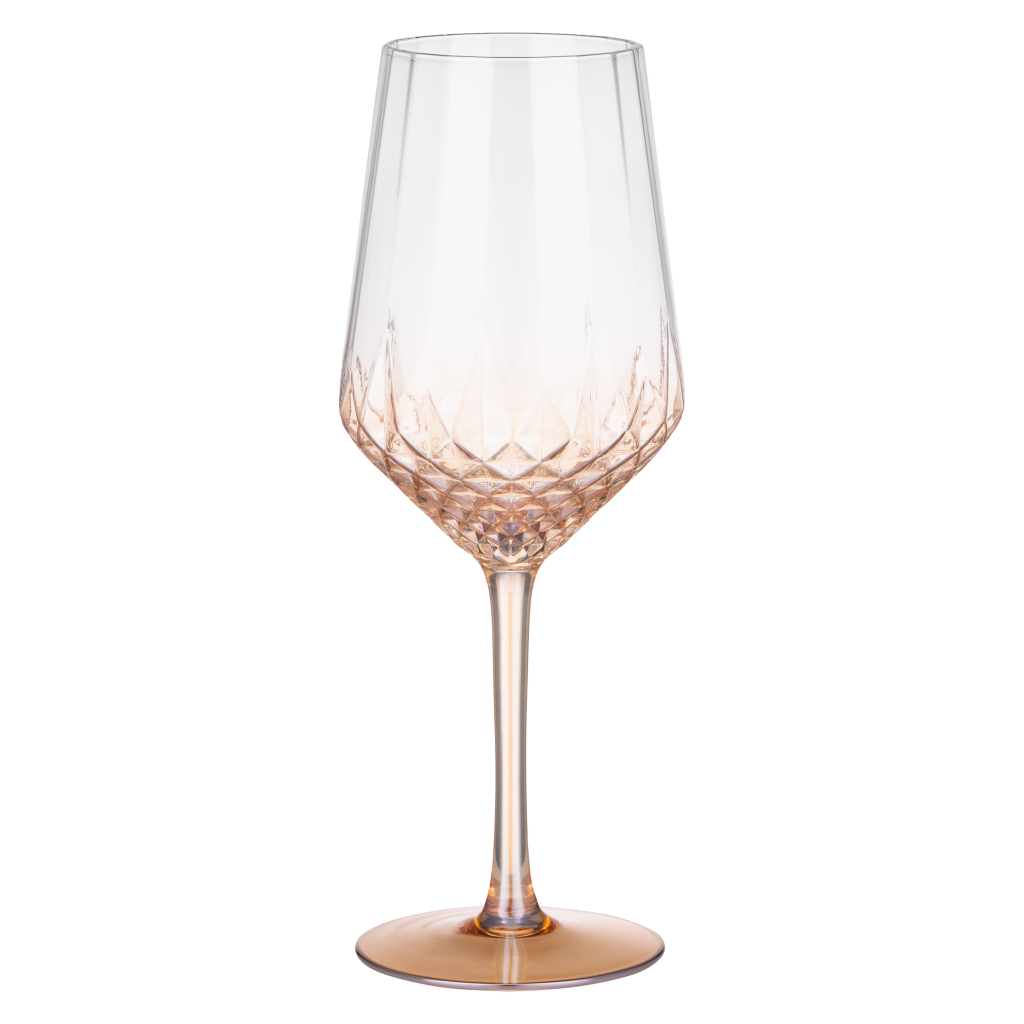 Набір келихів Ardesto Black Mars Favola 460мл, 2шт, скло, прозоро-золотистий (AR2646G) - зображення 1