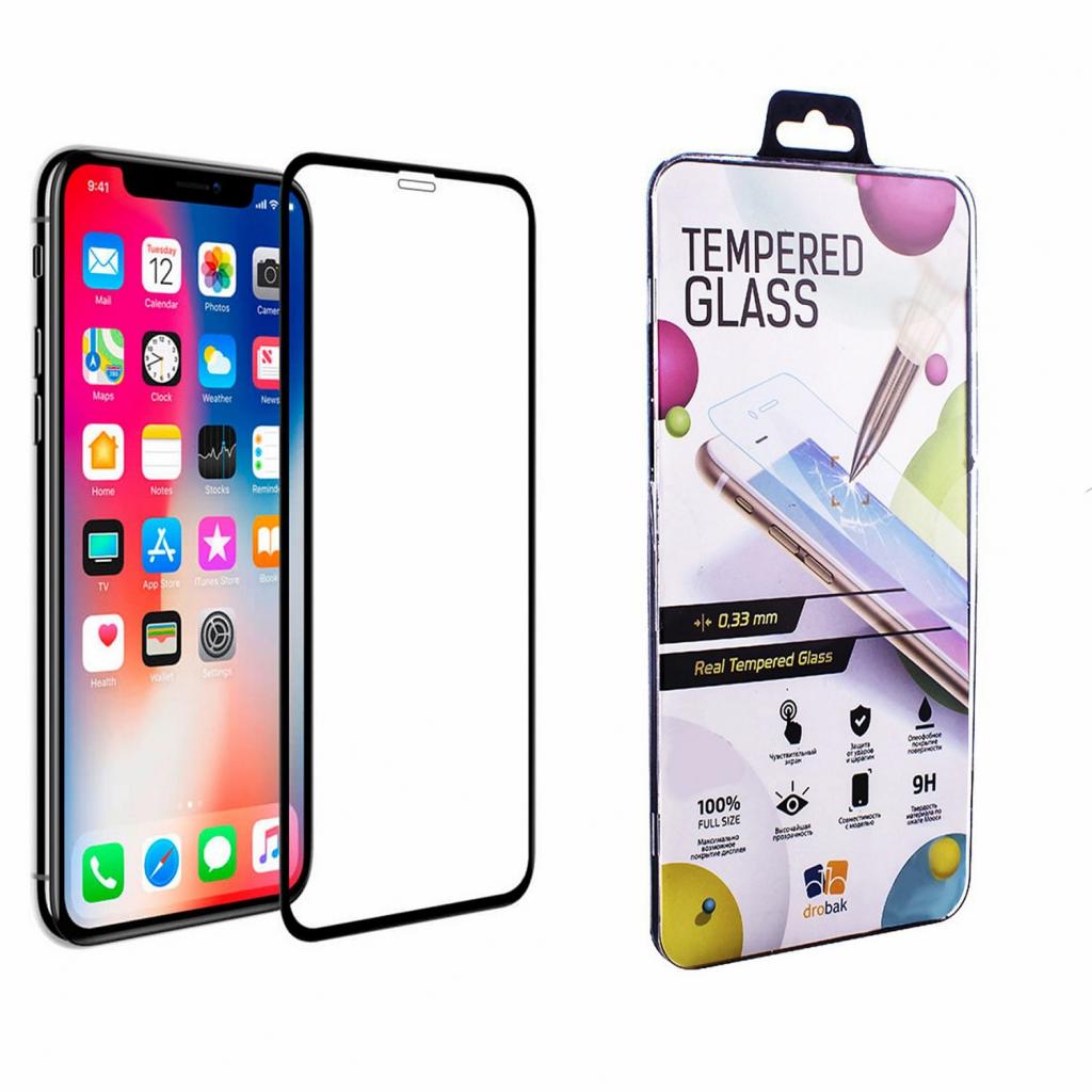 Скло захисне Drobak для iPhone 11 Pro (Black) (500275) - зображення 1