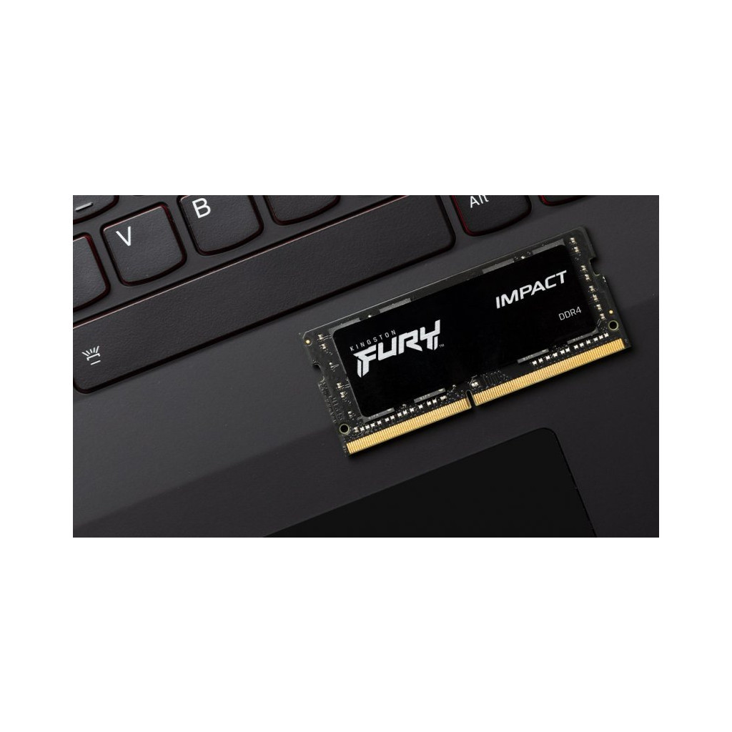 Модуль пам'яті для ноутбука SoDIMM DDR4 16GB 3200 MHz Impact Kingston Fury (ex.HyperX) (KF432S20IB/16) - изображение 2