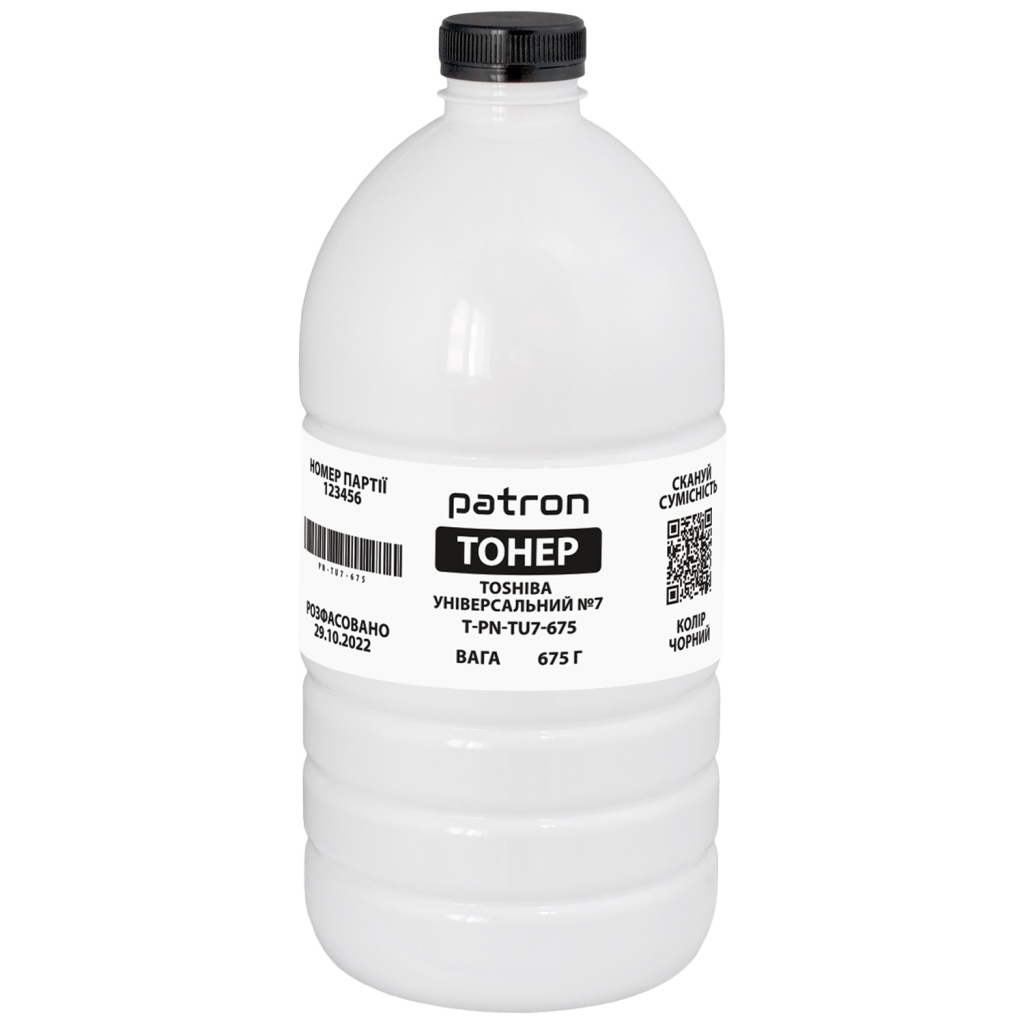 Тонер Toshiba universal 7, 675 г Patron (PN-TU7-675) - изображение 1