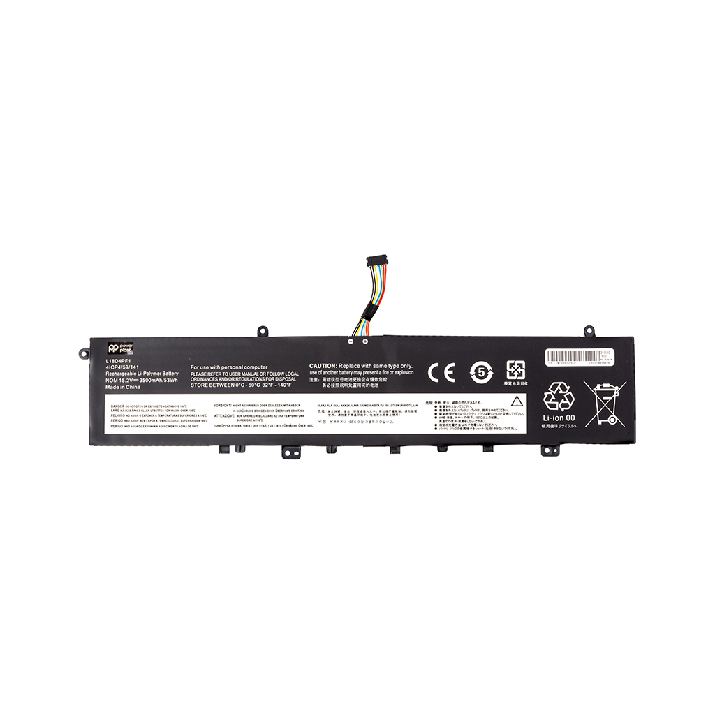 Акумулятор до ноутбука LENOVO Yoga 9-15IMH5 (L18D4PF1) 15.2V 3500mAh PowerPlant (NB482436) - зображення 1