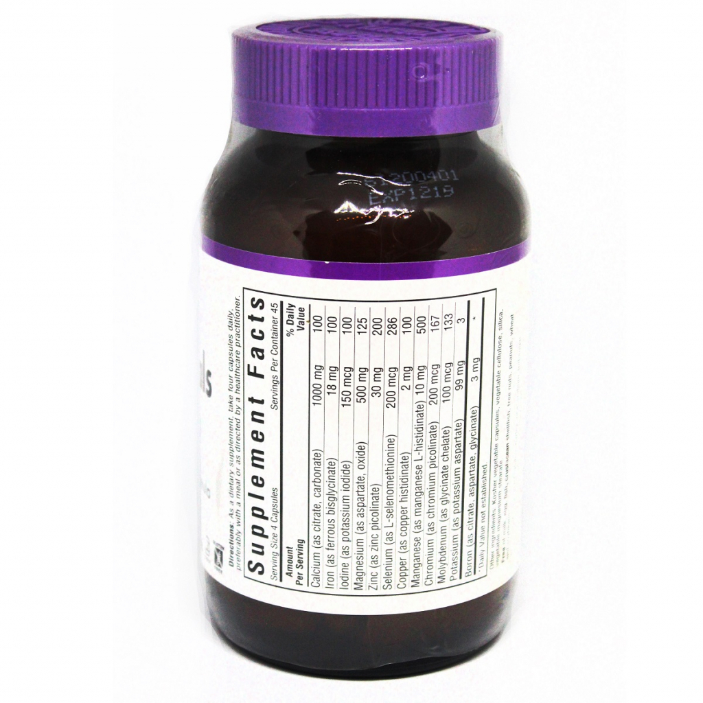 Мінерали Bluebonnet Nutrition Мультімінерали + Бор з Залізом, 180 гелевих капсул (BLB-00212) - зображення 2