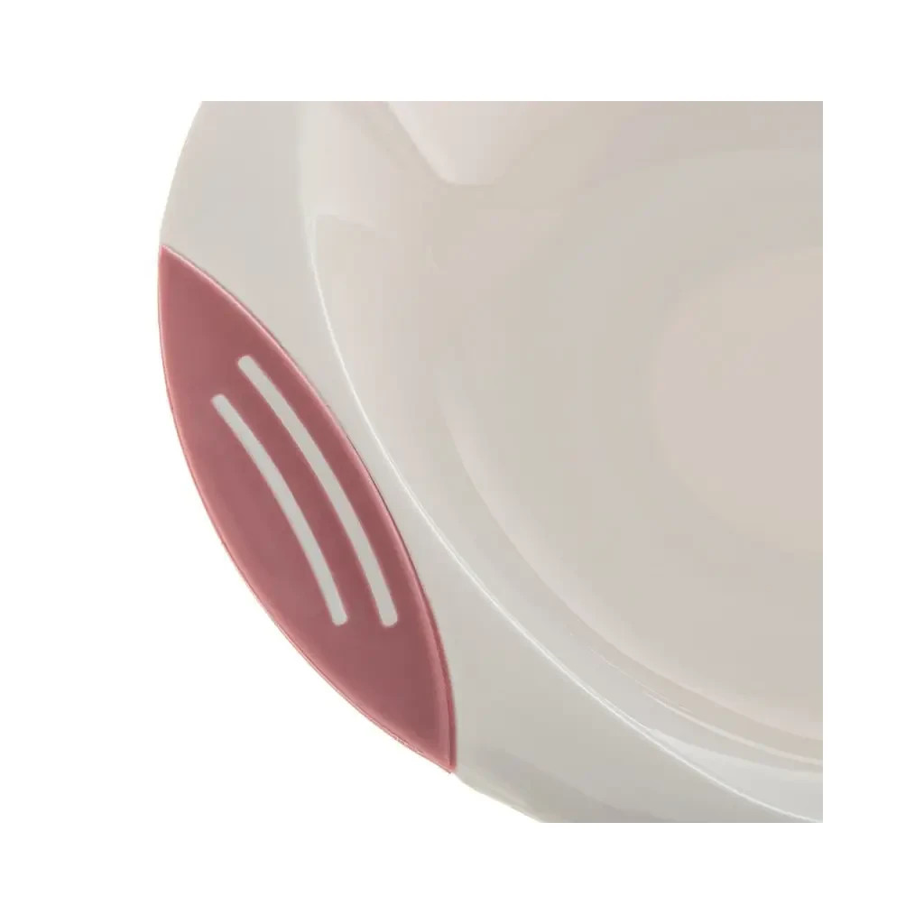 Тарілка дитяча Lionelo на присосці, рожевий-сірий (A0525) - picture 4