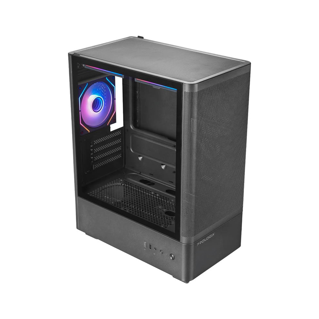 Корпус Prologix Lumi GM-01MAB Mesh Black - зображення 8