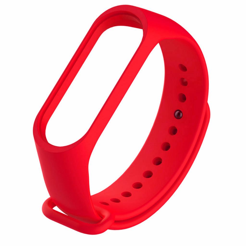 Ремінець до фітнес браслета BeCover Silicone для Xiaomi Mi Band 3/4 Red (704648) - зображення 2