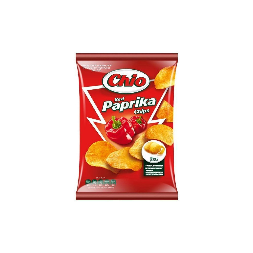 Чіпси Chio Chips зі смаком паприки 150 г (5997312700634/5900073911232) - изображение 1