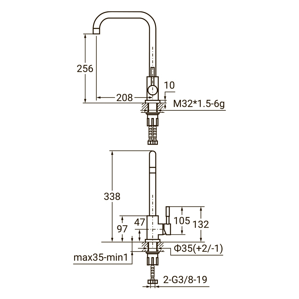Змішувач AQUATICA KT-4B270P - зображення 3