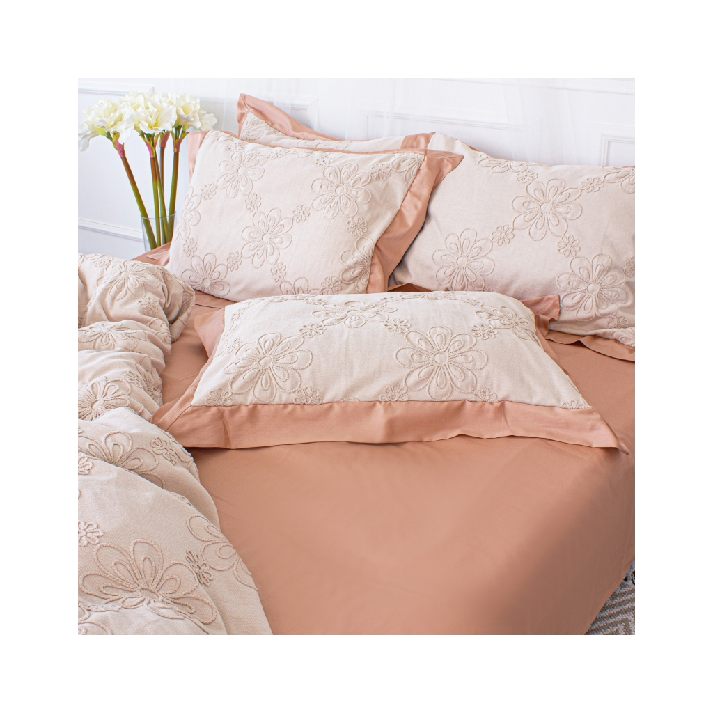 Постільна білизна MirSon Pique Cotton Warm sun King Size (2200006536635) - зображення 1