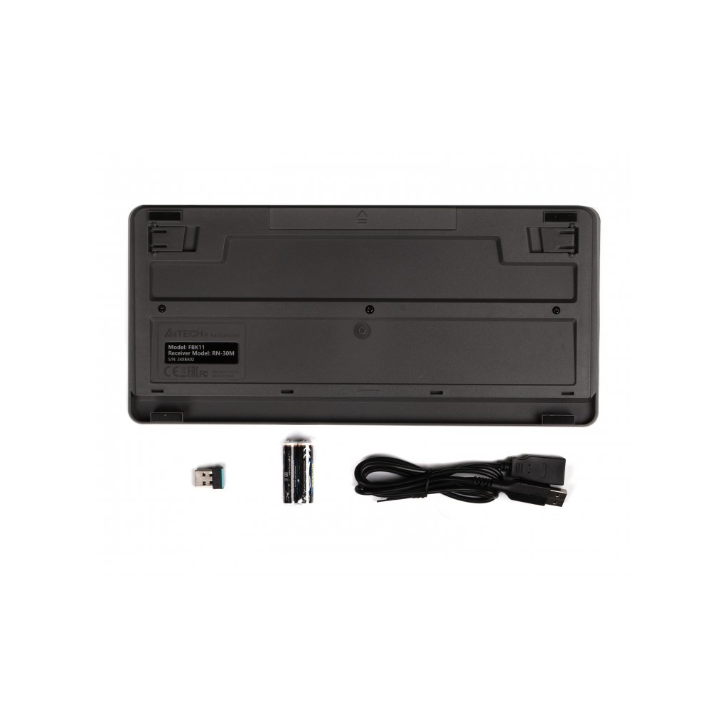 Клавіатура A4Tech FBK11 Wireless Grey (4711421965422) - зображення 6