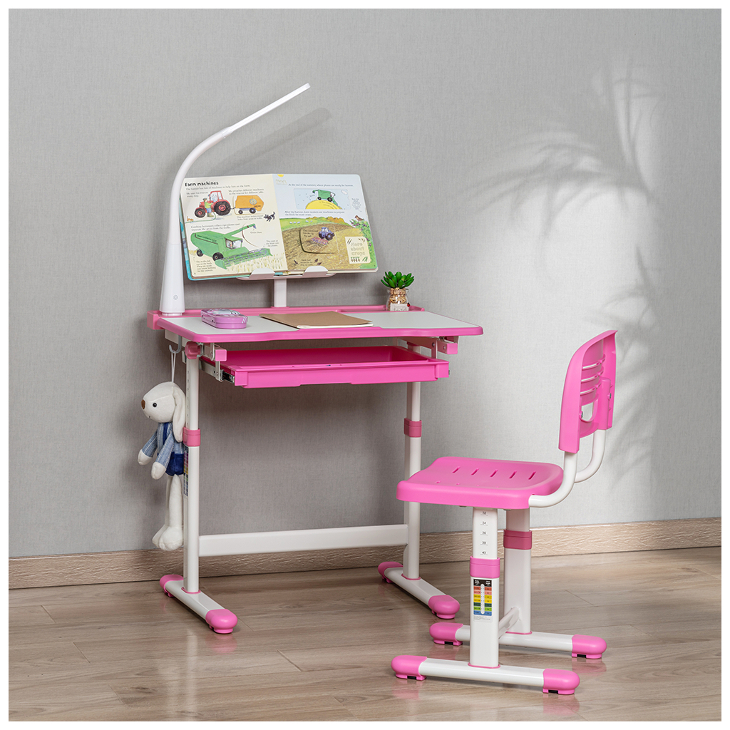 Парта зі стільцем FunDesk Bellissima pink (2001002219160) - зображення 8