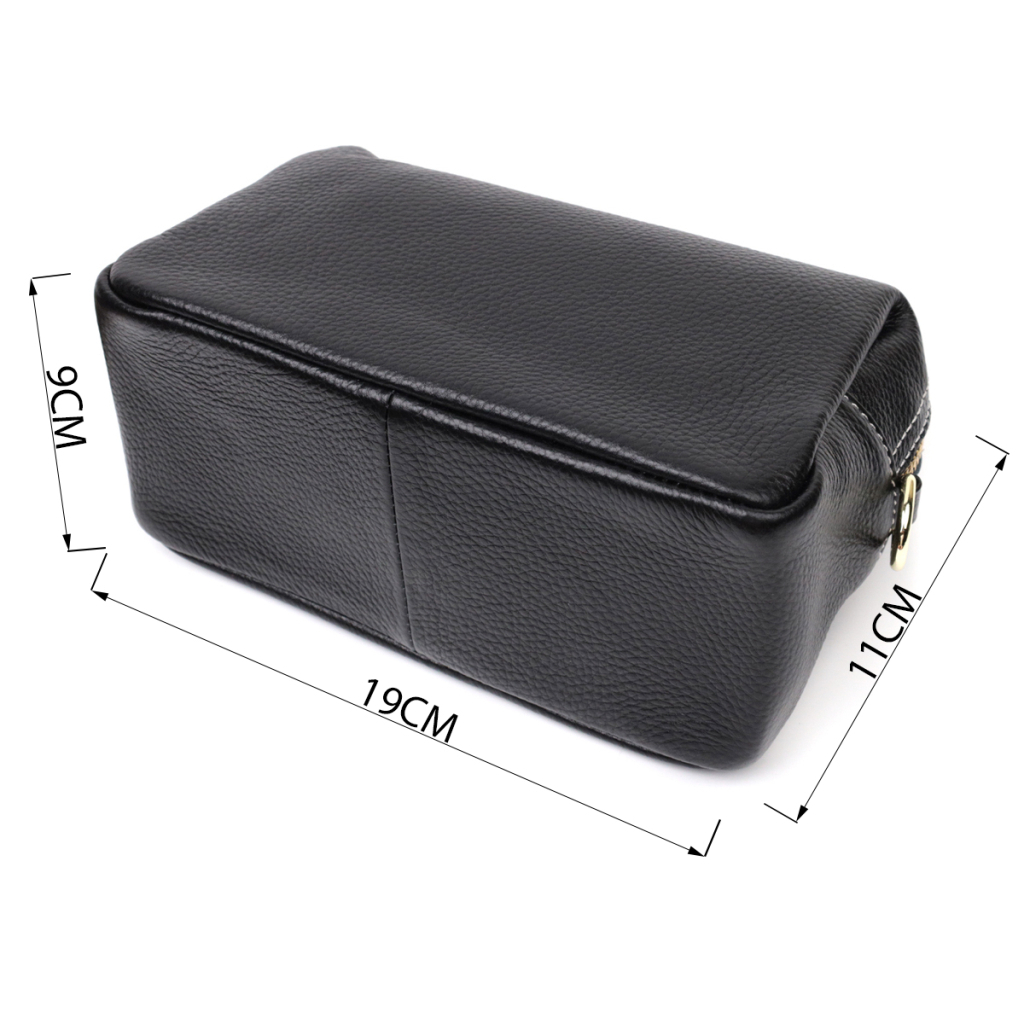 Сумка Vintage Жіноча з двома ременями з натуральної шкіри Чорна (22276) - зображення 3