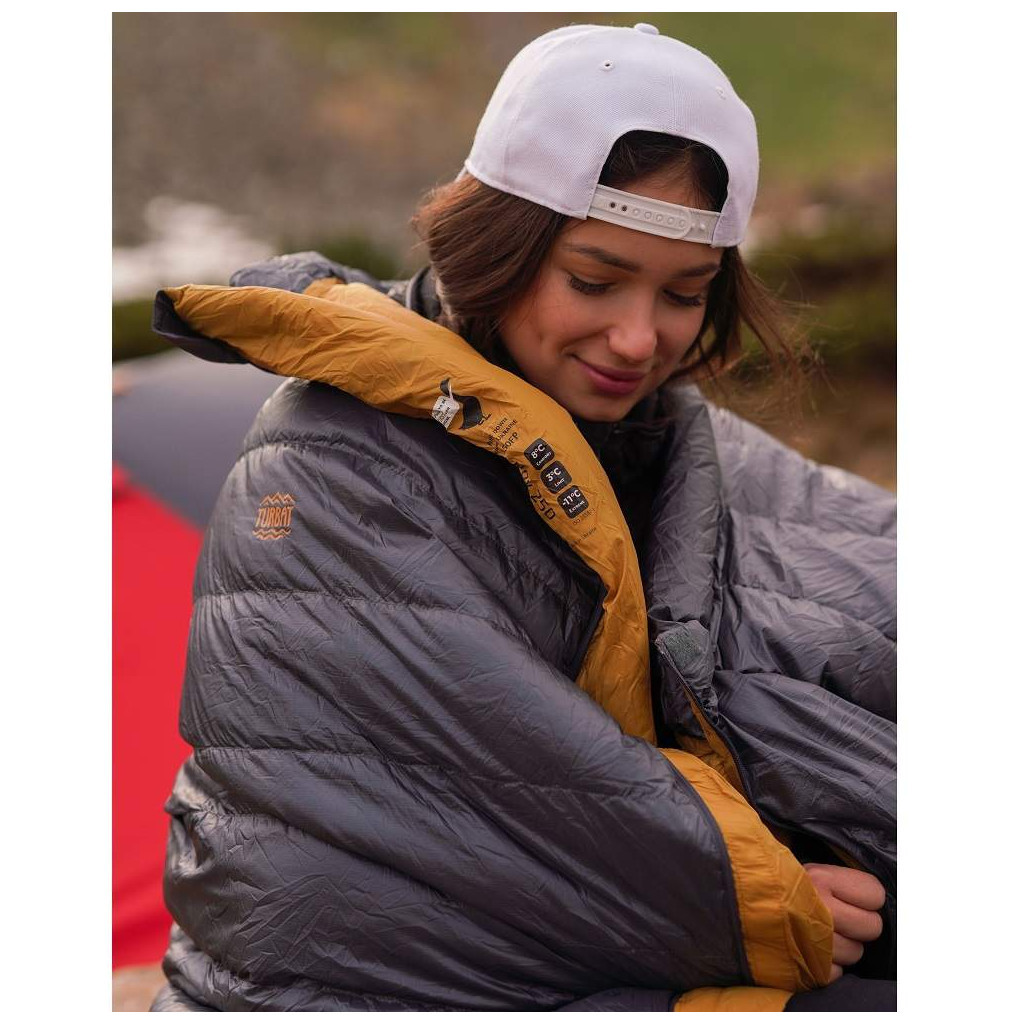 Спальний мішок Turbat Nox пуховий 250 grey 185 см (012.005.0180) - зображення 2
