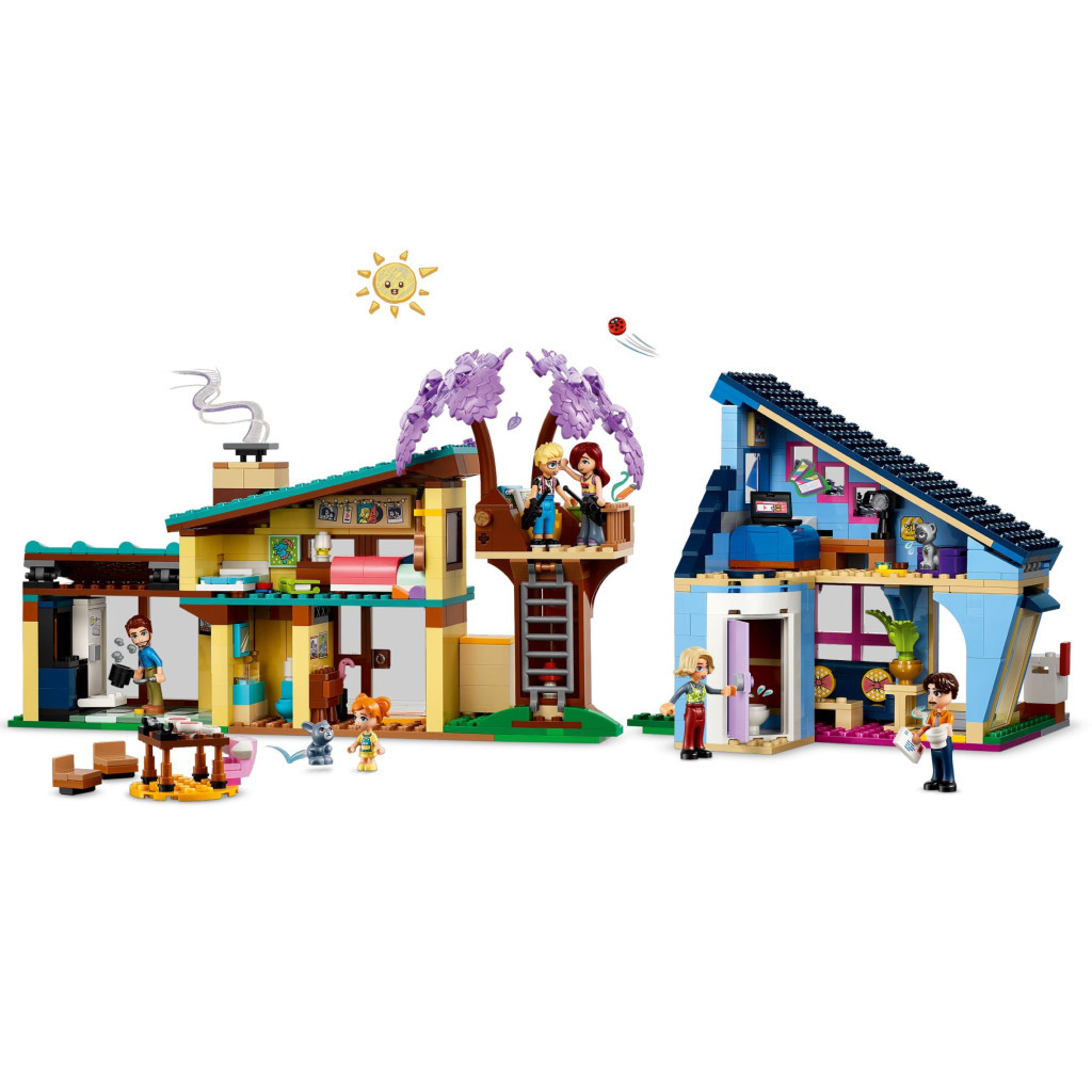 Конструктор LEGO Friends Родинні будинки Оллі й Пейслі 1126 деталей (42620) - зображення 3