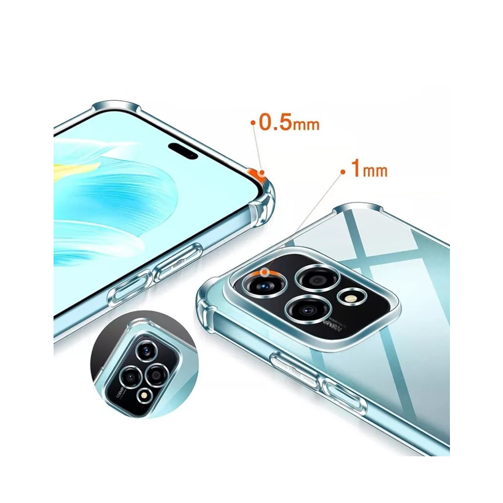 Чохол до мобільного телефона BeCover Anti-Shock Honor 200 Lite Clear (713147) - зображення 4