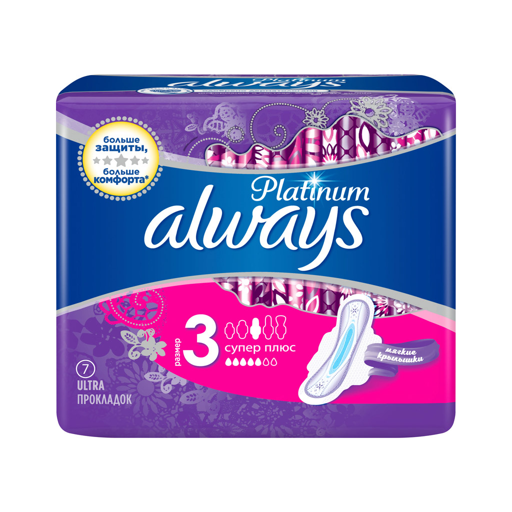 Гігієнічні прокладки Always Platinum Super Plus Single 7 шт (8001090430625) - зображення 3