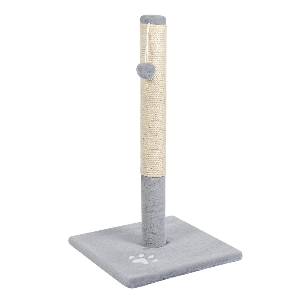 Дряпка (кігтеточка) для котів Природа Д01 стовпчик 67 см (сіра) (4820157402825) - зображення 1