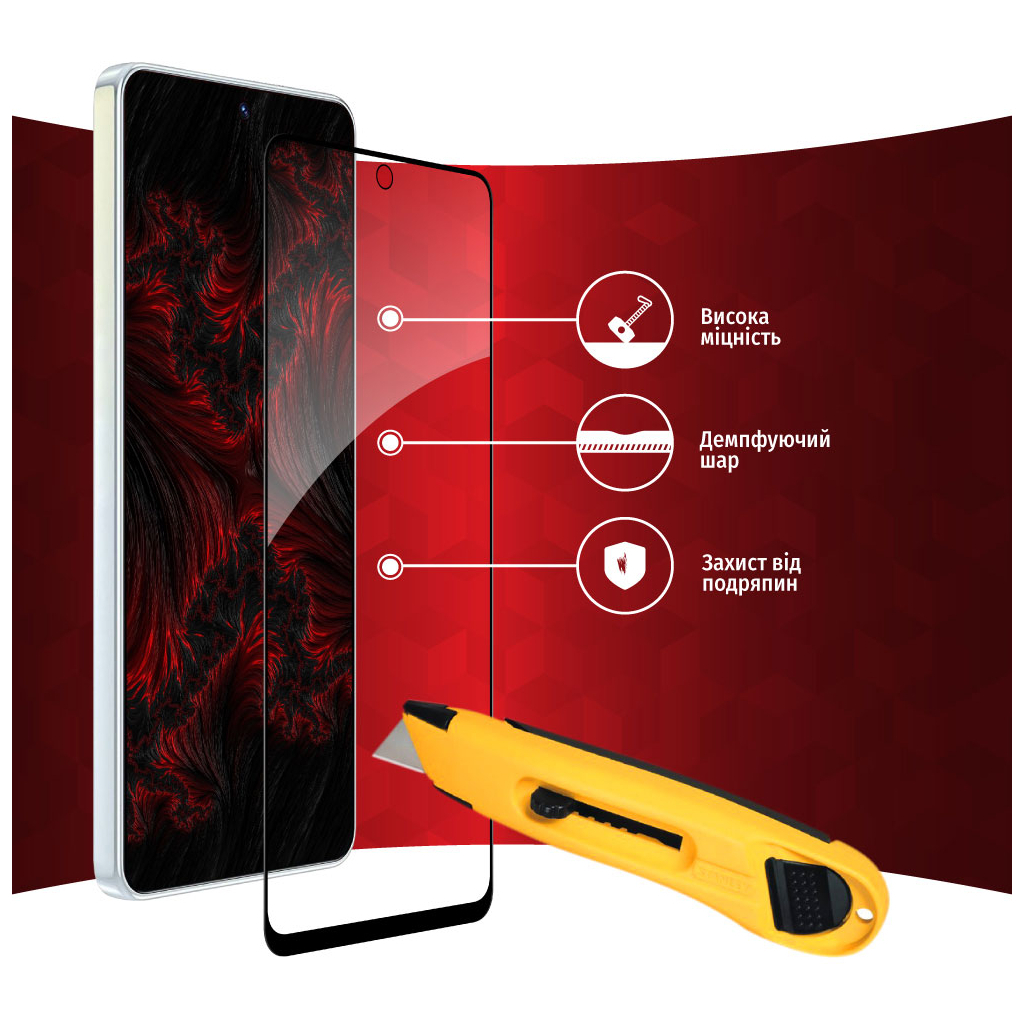 Скло захисне Intaleo Full Glue Tecno Camon 19/19 Pro (1283126547270) - зображення 4