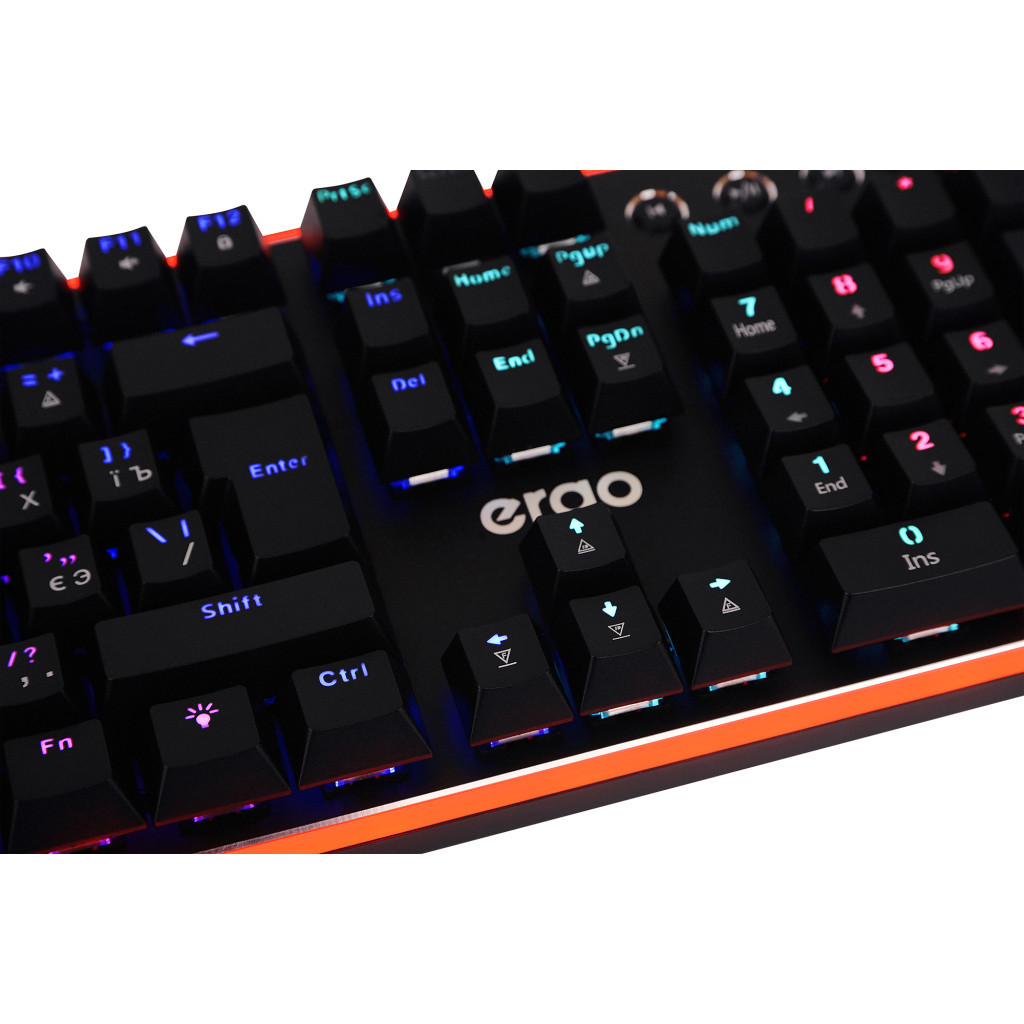 Клавіатура Ergo KB-955 Blue Switch RGB USB Black - зображення 7