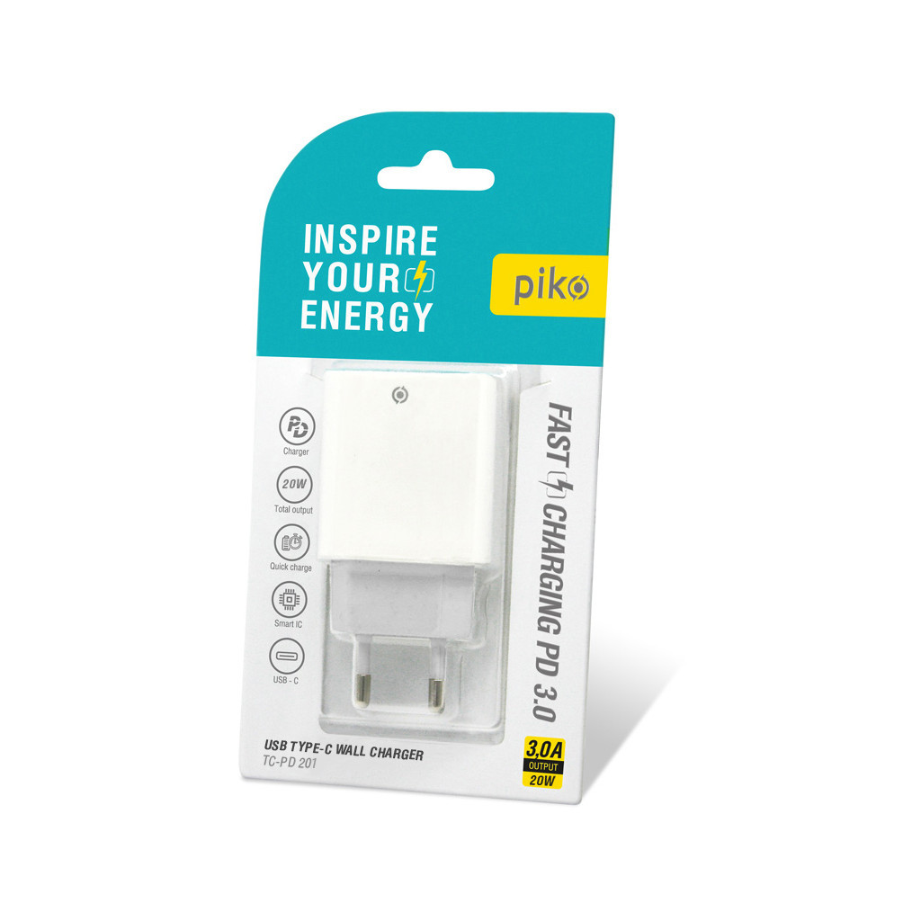 Зарядний пристрій Piko TC-PD201 (1283126521447) - зображення 2
