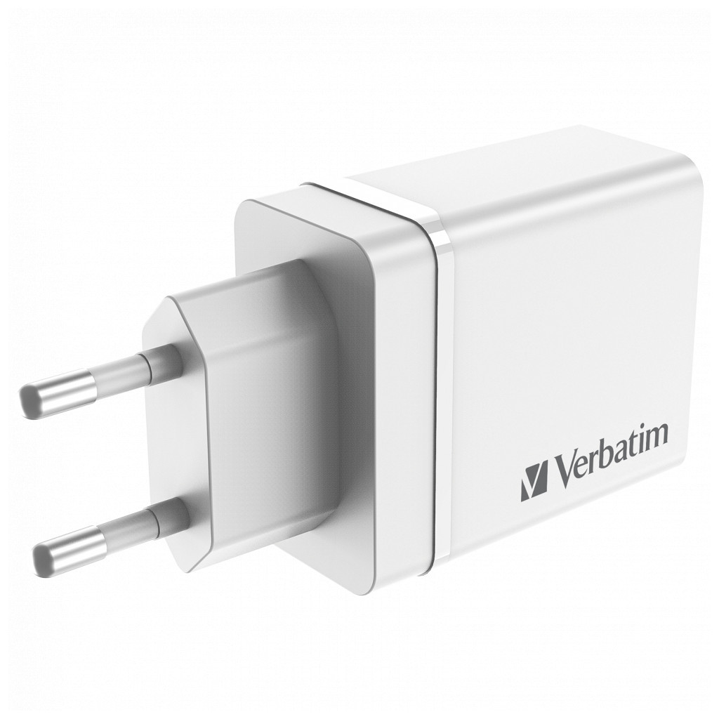 Зарядний пристрій Verbatim USB 30W PD3.0 4-ports white (49701) - зображення 2