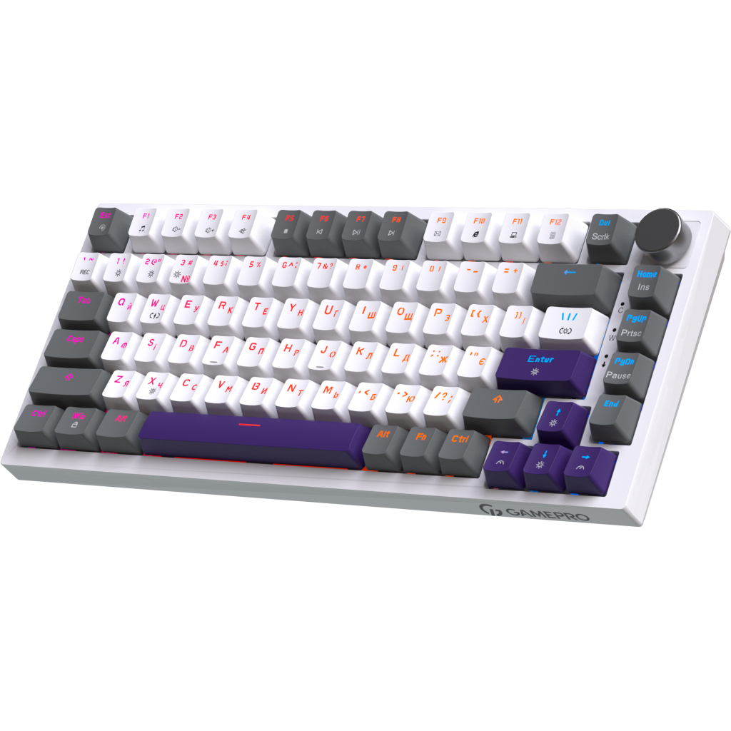 Клавіатура GamePro Genesis Warden MK160P Outemu Swithes USB White-Grey (MK160P) - зображення 2