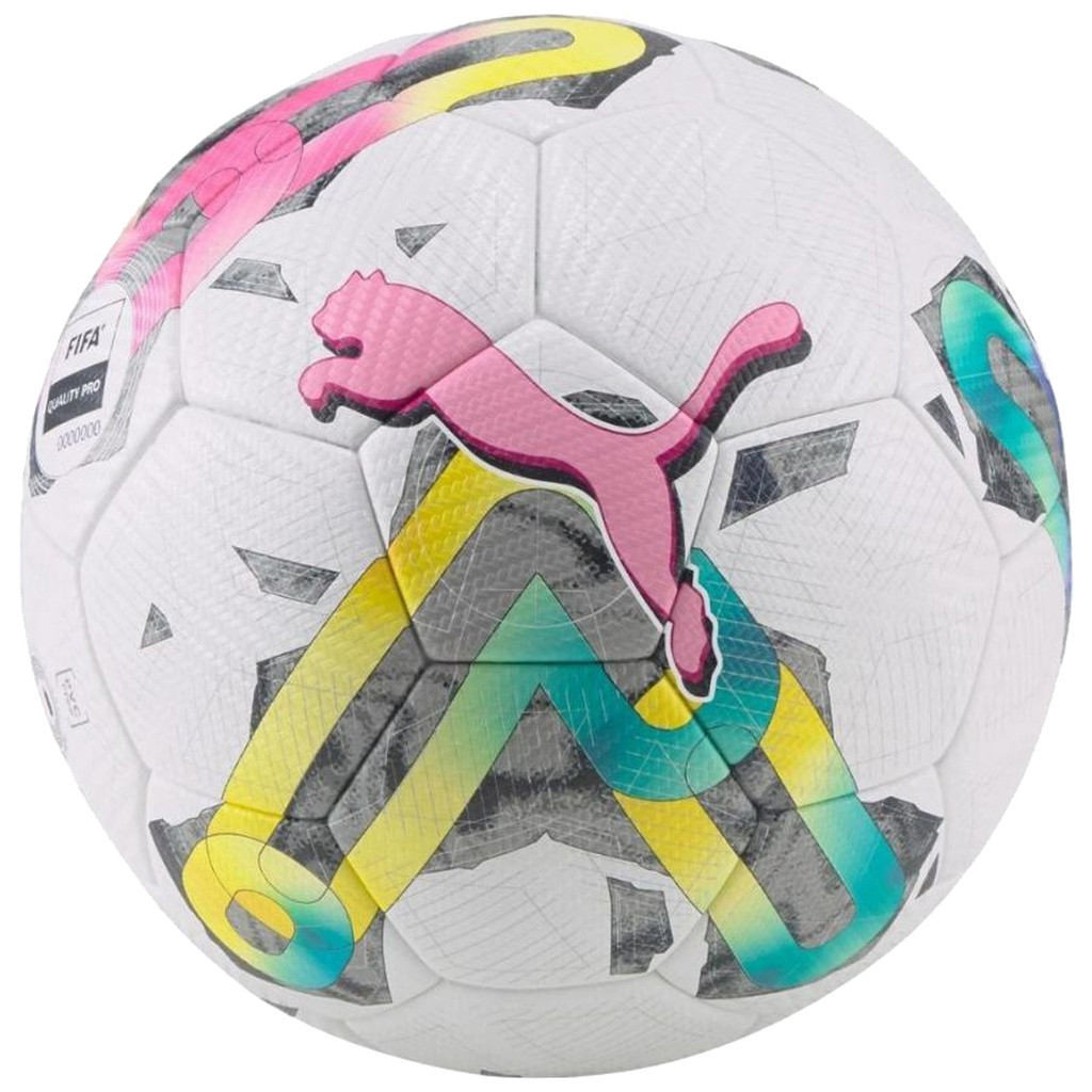 М'яч футбольний Puma Orbita 2 TB (FIFA Quality Pro) Уні 5 Білий / Рожевий / Мультиколор (4065449742979) - зображення 1