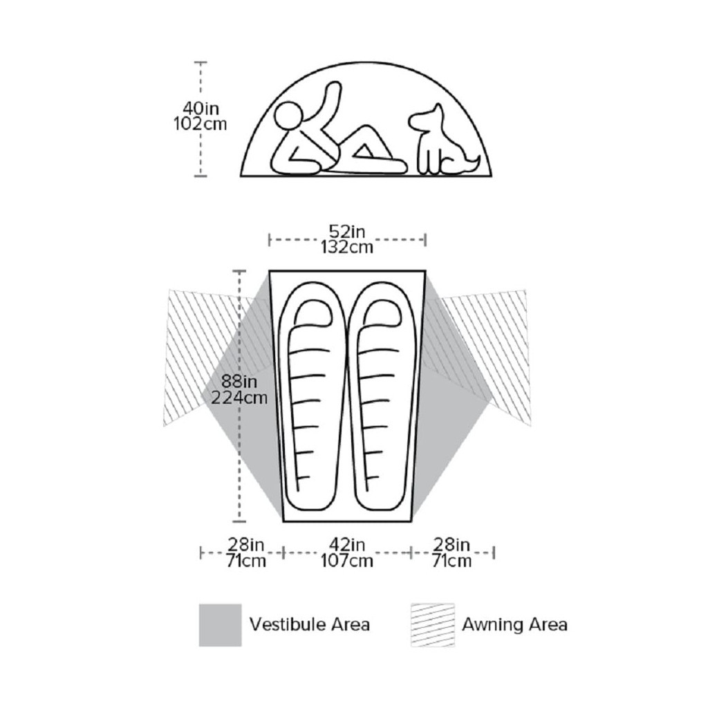 Намет Big Agnes Copper Spur HV UL2 olive green (021.0059) - зображення 9
