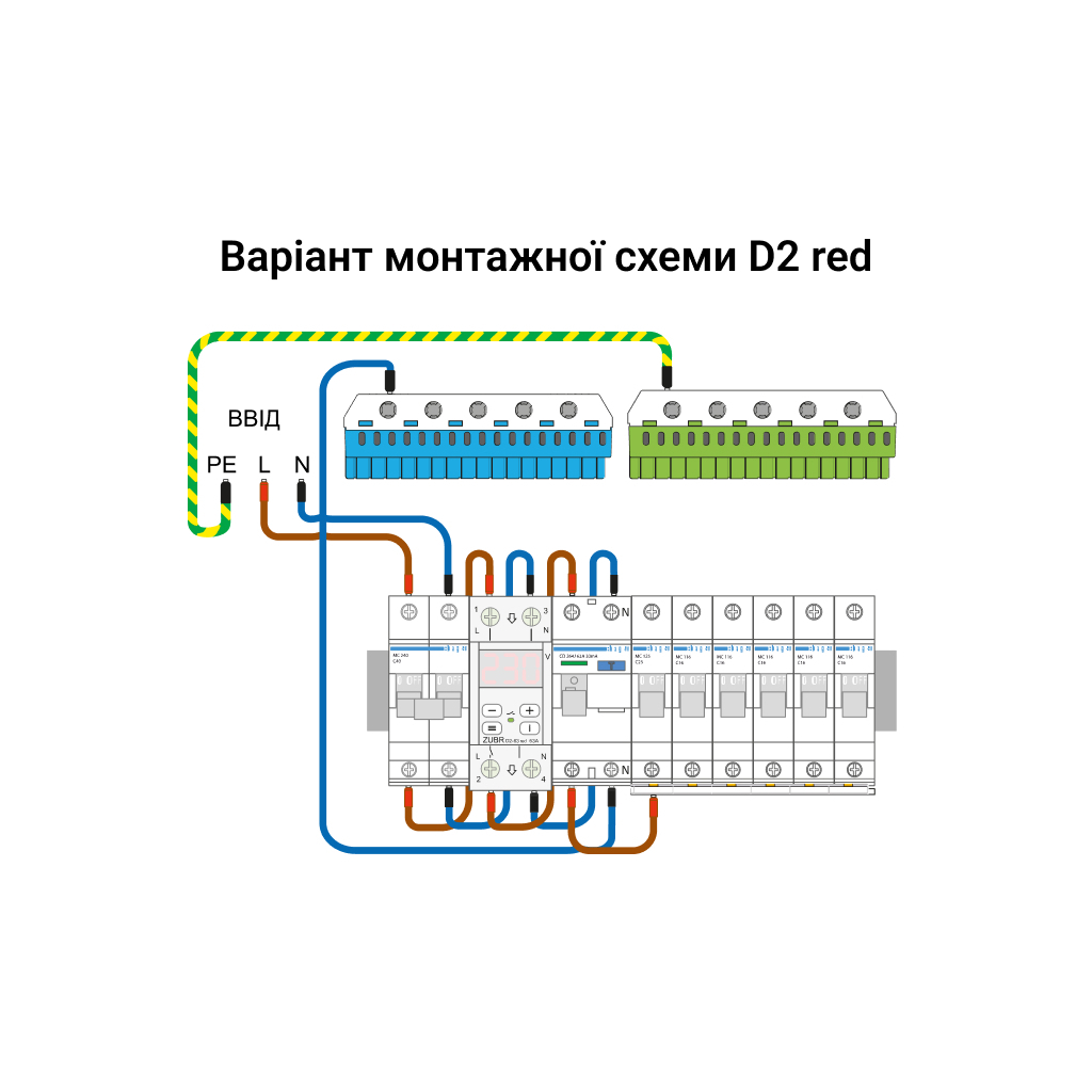 Реле напруги ZUBR D2-40 red (4820120221712) - picture 4