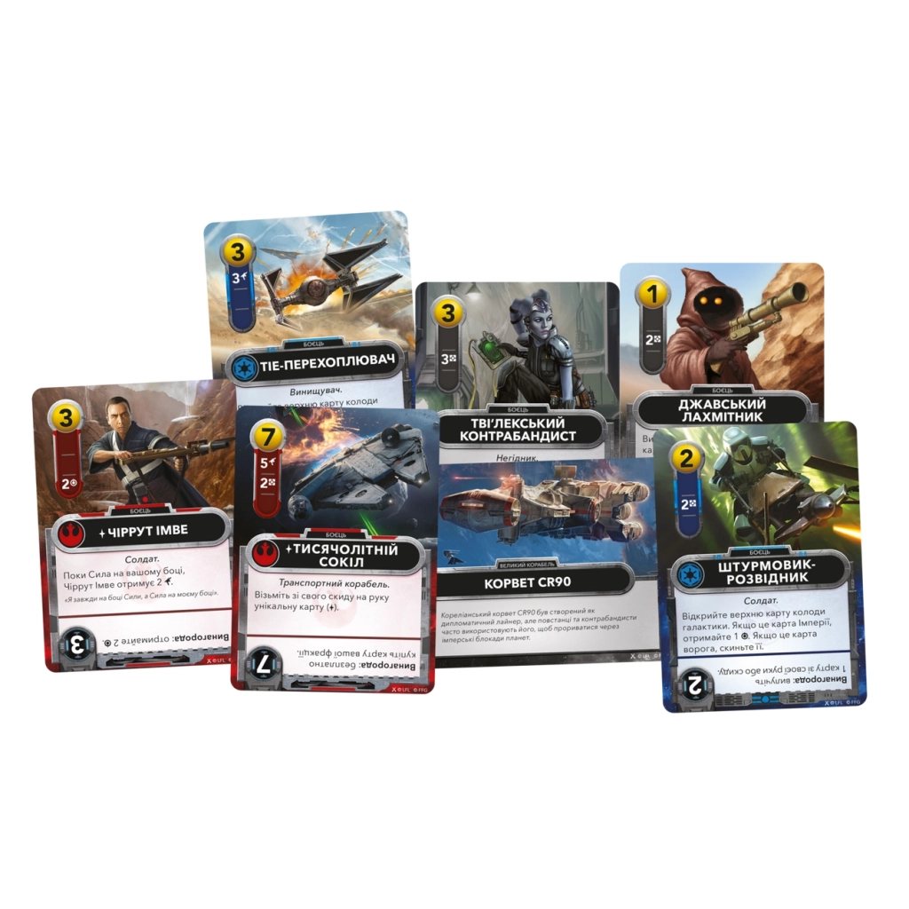 Настільна гра Geekach Games Зоряні війни. Колодобудівна гра (Star Wars: The Deckbuilding Game) (укр.) (GKCH168SW) - зображення 6