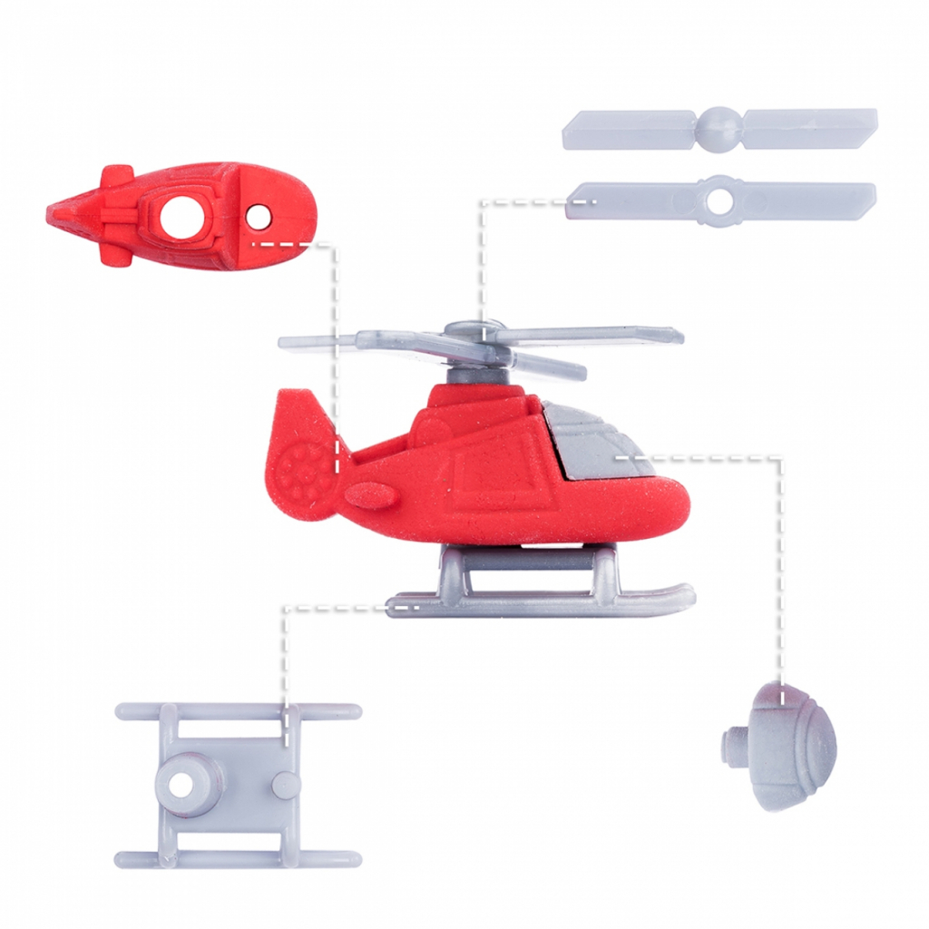 Гумка Yes Millitary, набір 4шт (560553) - зображення 3