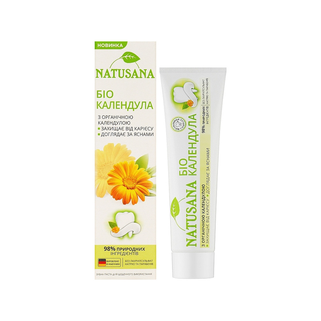 Зубна паста Natusana Біо Календула 100 мл (4016369693773) - зображення 1