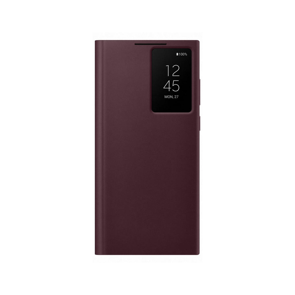 Чохол до мобільного телефона Samsung Smart Clear View Cover Galaxy S22 Ultra Burgundy (EF-ZS908CEEGRU) - зображення 1