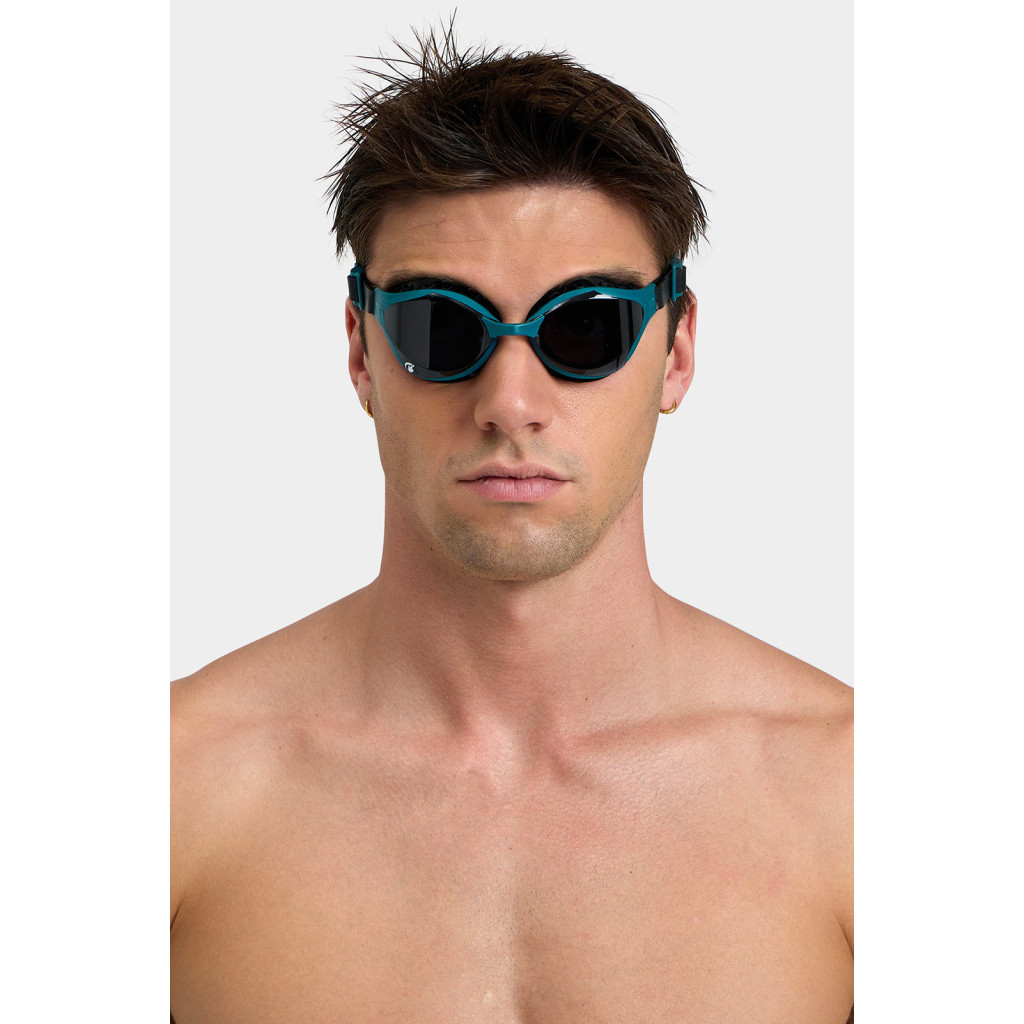 Окуляри для плавання Arena Air-Bold Swipe 004714-106 темно-зелений, чорний OSFM (3468336911129) - зображення 3