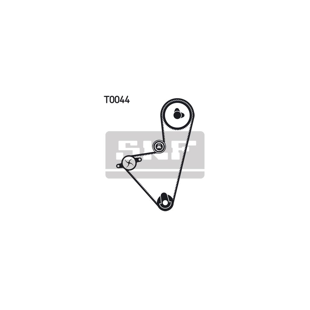 Комплект ременя ГРМ з помпой SKF VKMC 03110-1 - зображення 2