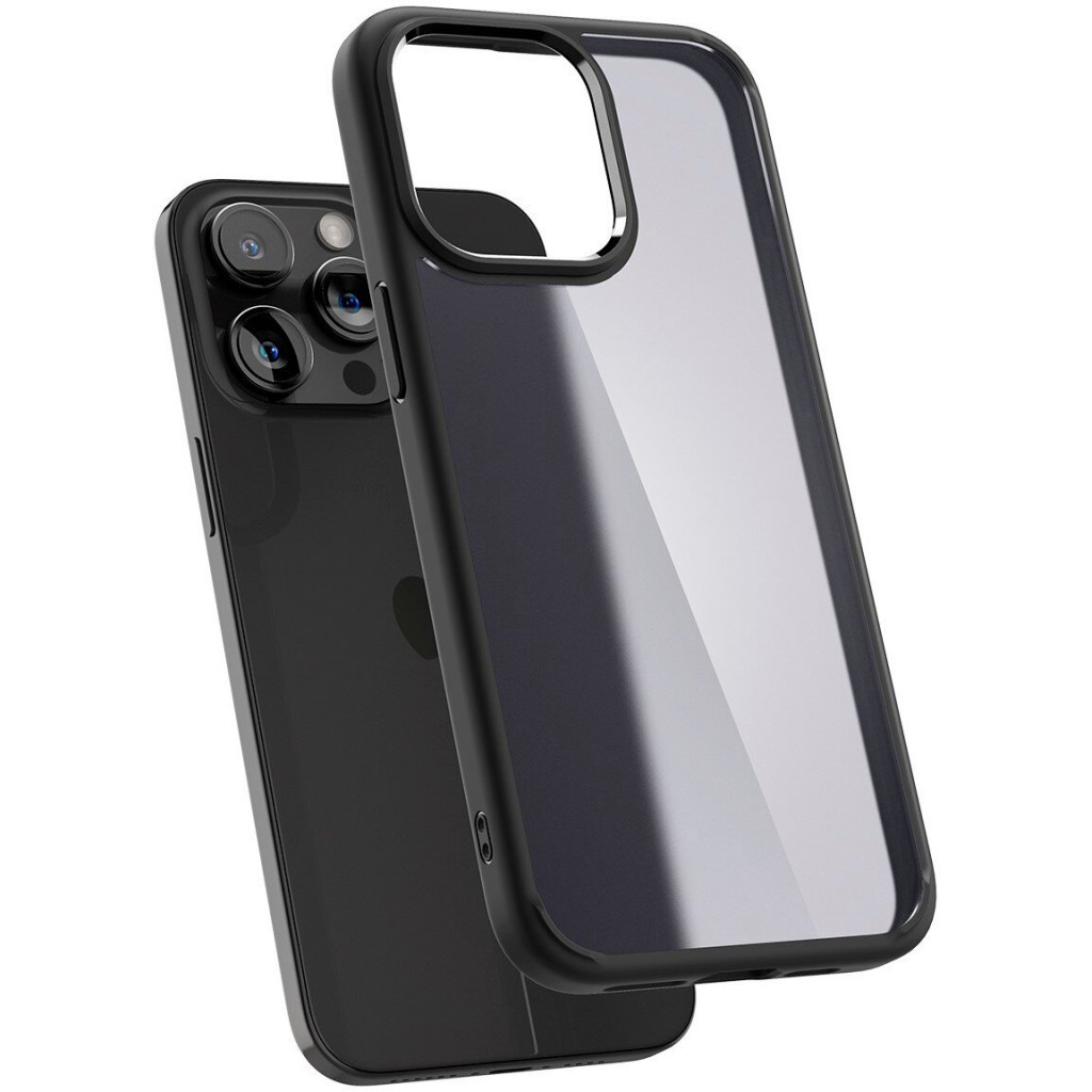 Чохол до мобільного телефона Spigen Apple iPhone 15 Pro Ultra Hybrid Frost Black (ACS06709) - зображення 8