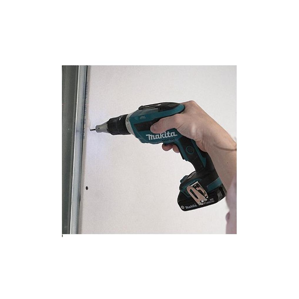 Шуруповерт Makita для гипсокартона LXT, 18В (без АКБ и БП) (DFS452Z) - зображення 3