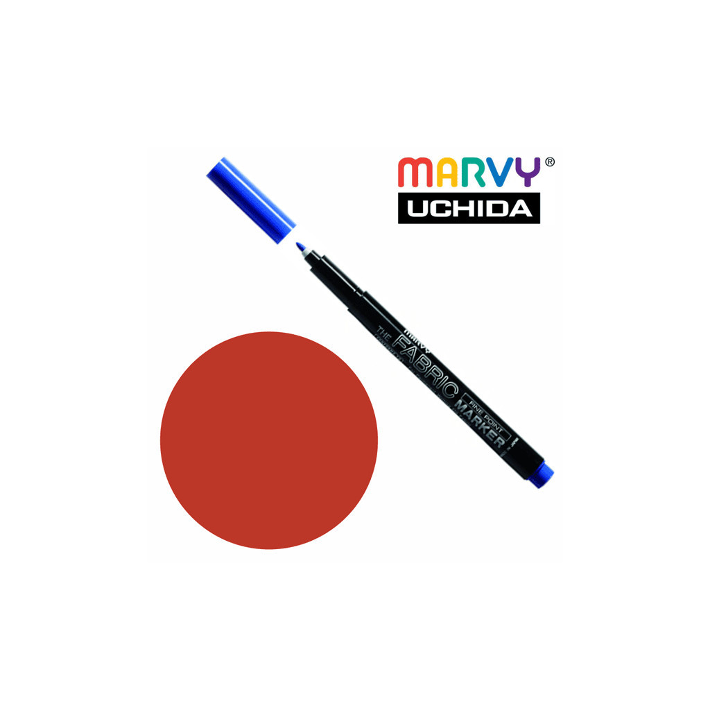 Художній маркер Marvy Вишневий, д/св. тканин, односторонній, 2мм, #522, Fine point (028617528809) - зображення 1