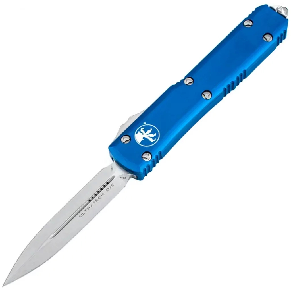 Ніж Microtech Ultratech Double Edge Stonewash Blue (122-10BL) - зображення 5
