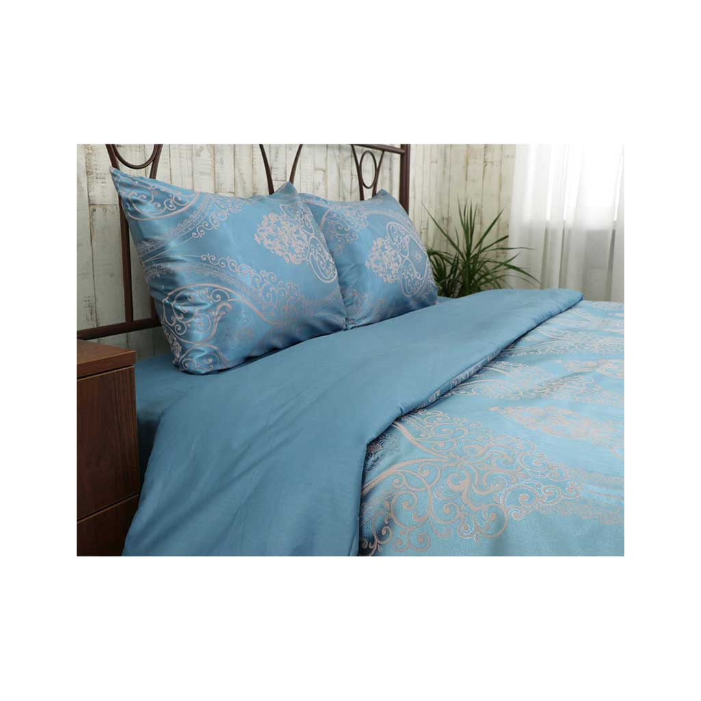 Постільна білизна Руно Blue сатин євро (845.137АЖ_Blue) - зображення 3
