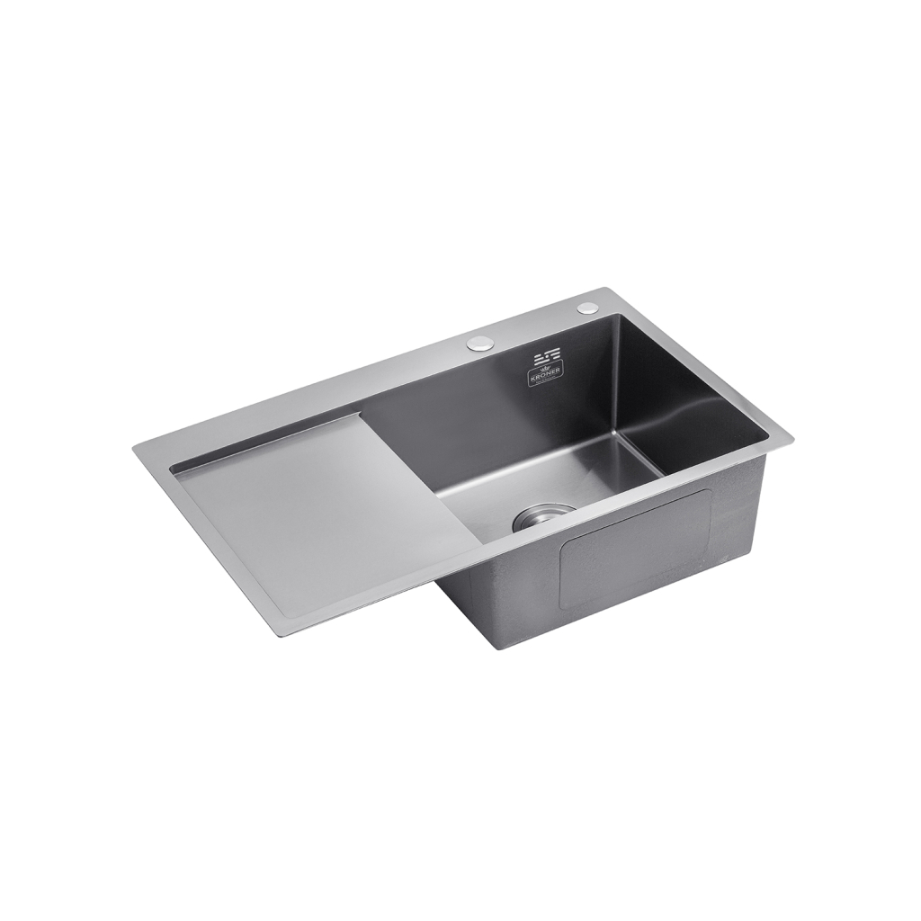 Мийка кухонна Kroner Schwarze-7849RHM (CV025279) - зображення 2